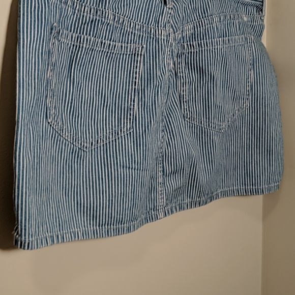Striped denim style mini skirt - Picture 3 of 4
